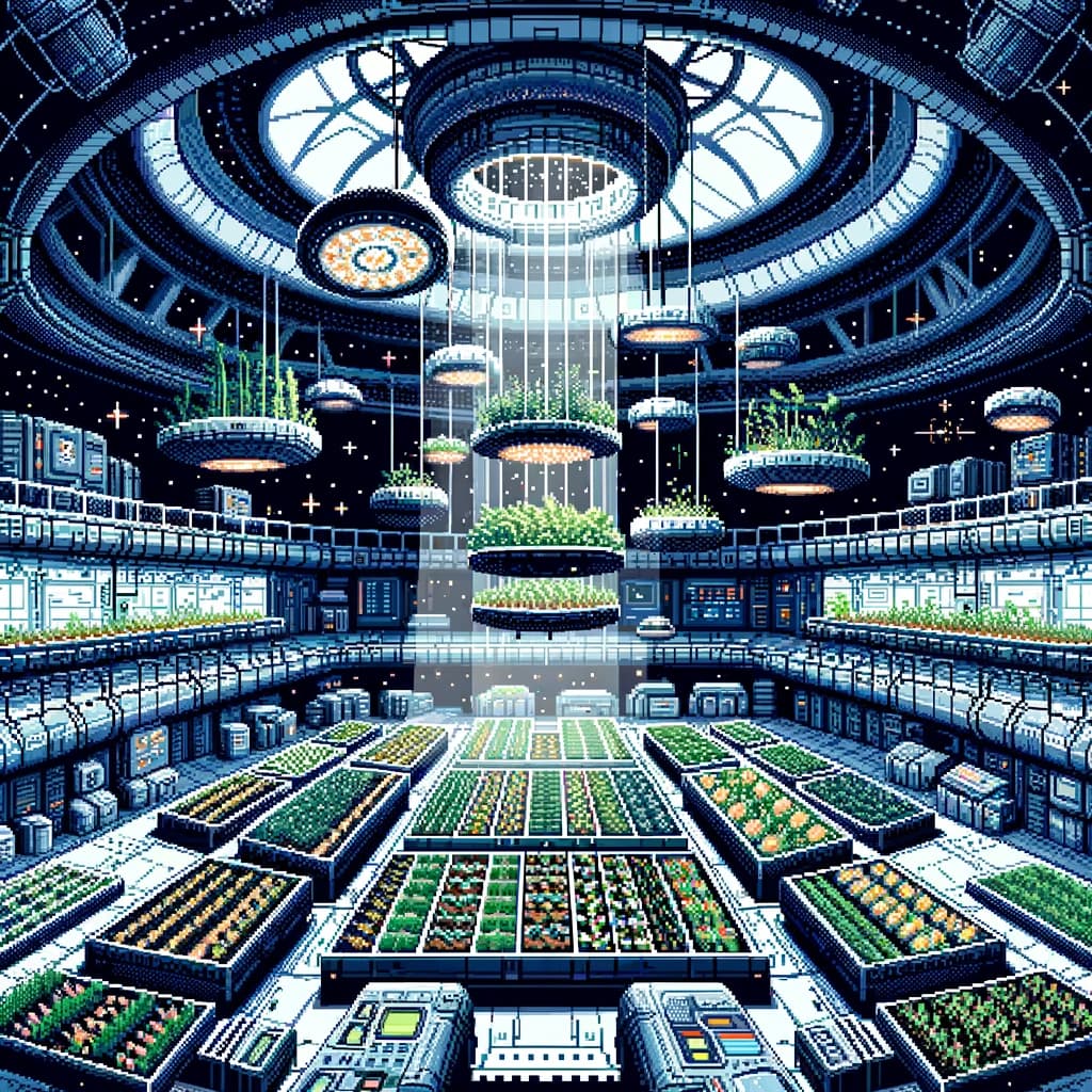 Suspended cultivation in anti-gravity