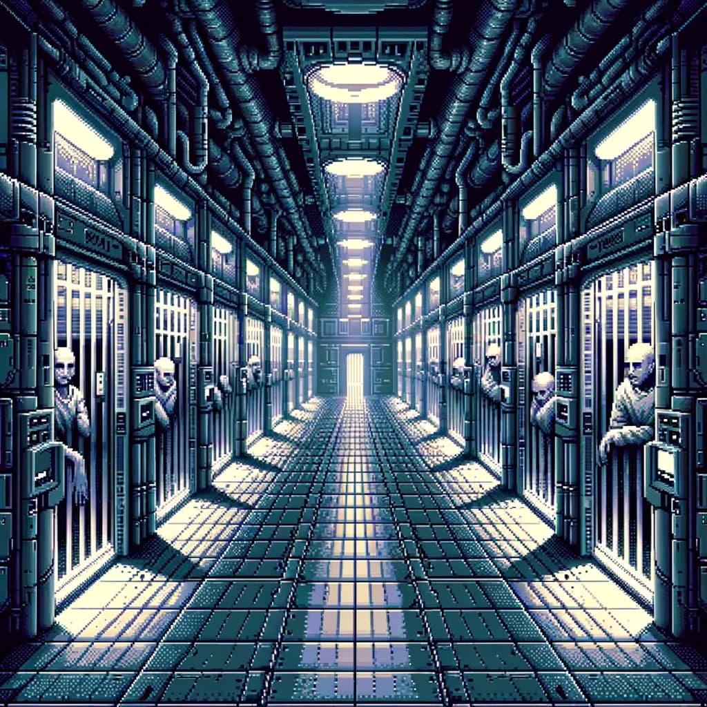 Correctional cells with self-regenerating walls